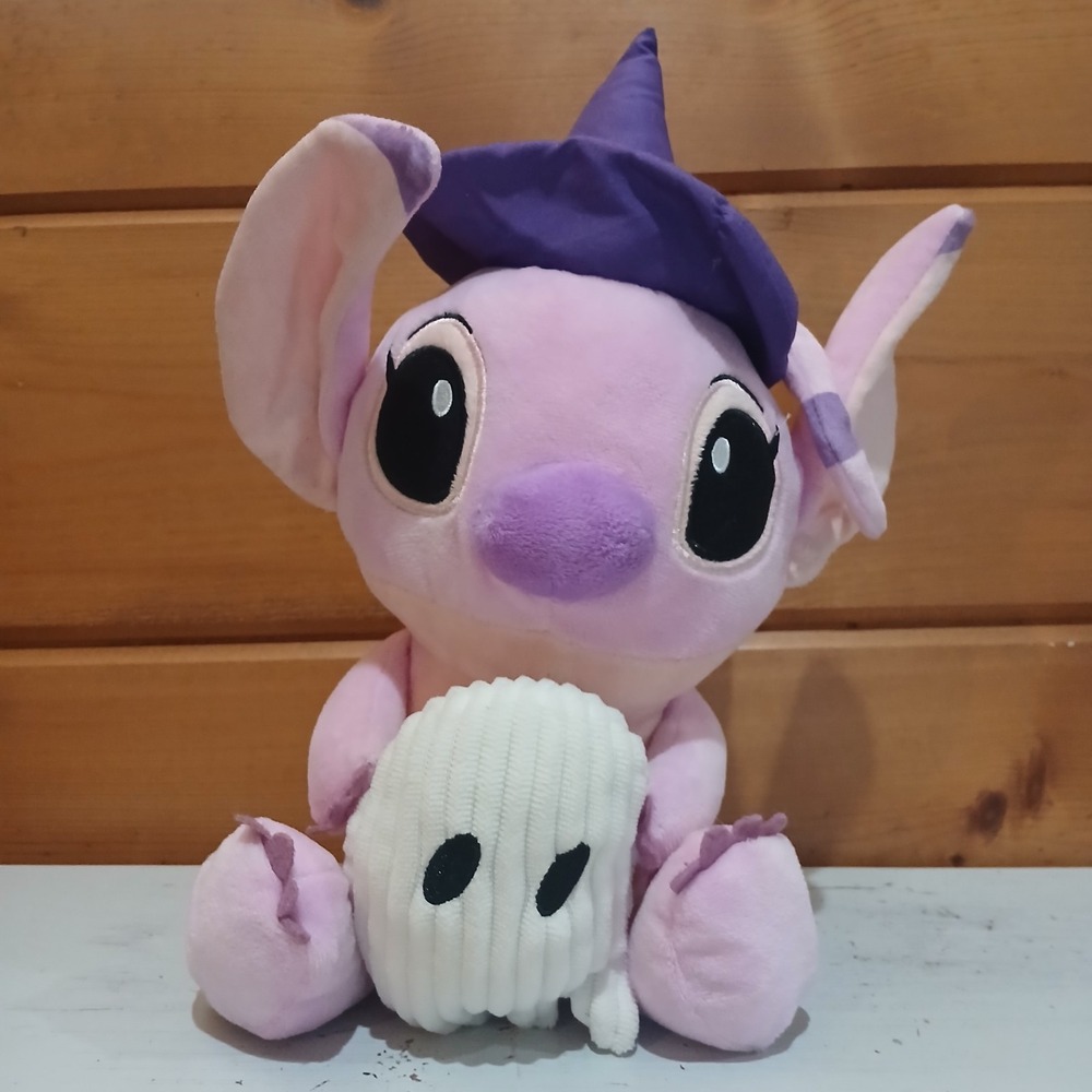 Disney Baby 12 Inch Angel Lilo & Stitch Plush Halloween Ghost Crinkle Feet F31